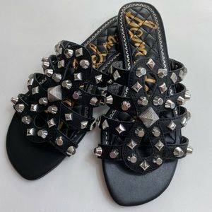NWOT /Sam Edelman black and Silver Sandal / / 6M